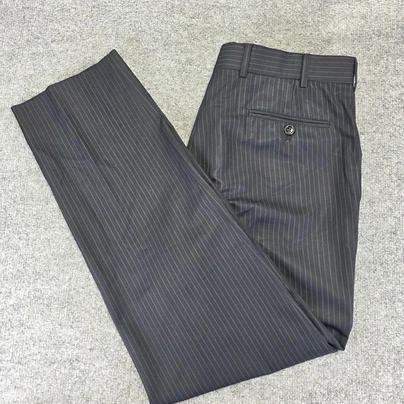 Brooks Brothers 1818 Fitzgerald Saxxon Flat Front Pinstripe Sz 40L